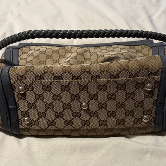 Gucci Canvas Bella Hobobag Blue - Picture 3 of 10